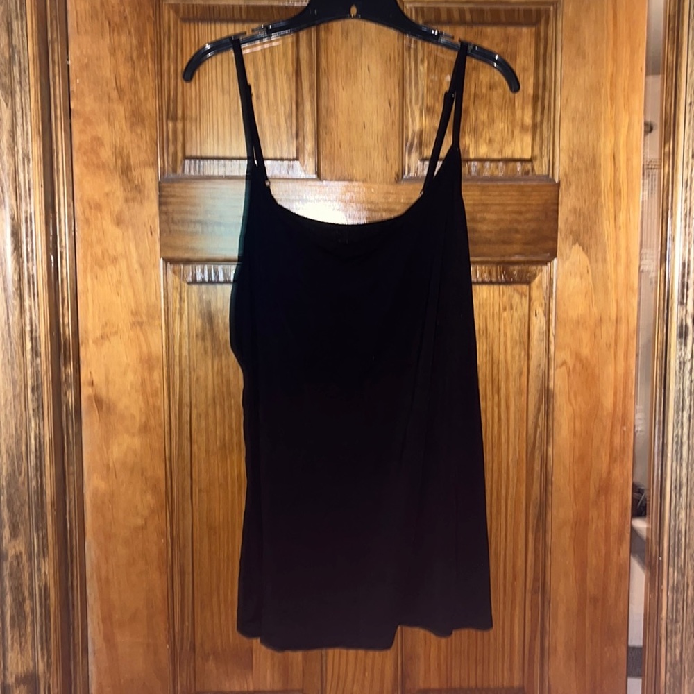 Super soft knots black tank top